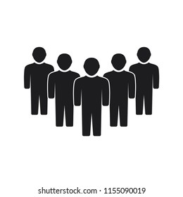 people vector icon in trendy flat design 