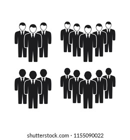 people vector icon in trendy flat design 
