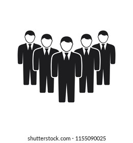 people vector icon in trendy flat design 
