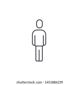 People vector icon. User sign icon. Person symbol. Human avatar. 