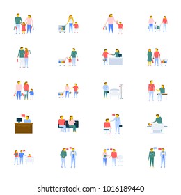 People Vector Icons Collection In Flat Design 