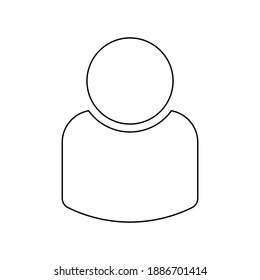 People vector icons. People icons in modern simple lines design. People vector icon, isolated on white background