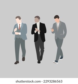 People vector illustration. Hand drawn