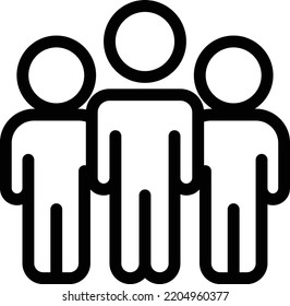 personas Ilustración vectorial en un fondo transparente.Símbolos de calidad premium.Icono de vector de línea delgada para el diseño de conceptos y gráficos.