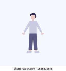people vector illustration. people are standing vector design with flat design. good for business, illustration, etc