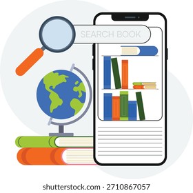Ilustrações vetoriais de pessoas em várias atividades de educação, aprendizagem, leitura de livros
