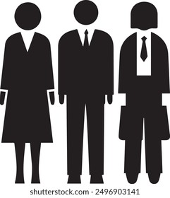 People Vector image for multipurpose used for office purpose, People vector, t-shirt design People vector, People vector for t-shirt design