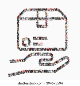 people vector mail parcel