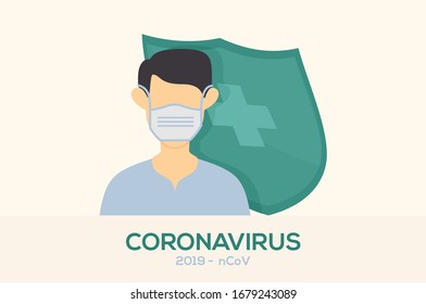 People Versus Corona Vector, Coronavirus Vector Ilustration