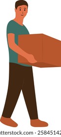 People Volunteers and Donation Illustration. Isolated on White Background. Flat Vector Character