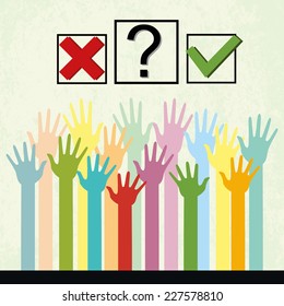 People vote. Vector
