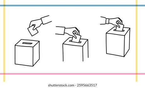 People voting - democracy and the concept of political rights.