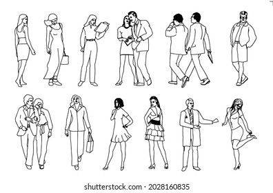 A lot of people are walking.