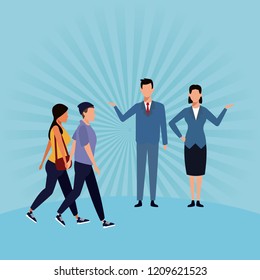 People walking avatar