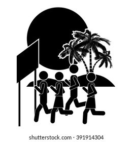 people walking design 