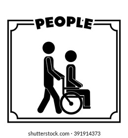 people walking design 