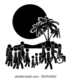 people walking design 