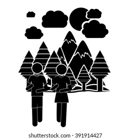 people walking design 