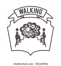 people walking design 