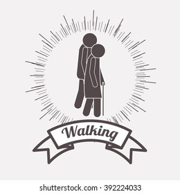 people walking design 