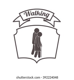 people walking design 