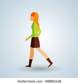 people walking design 