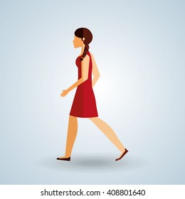 people walking design 