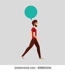 people walking design 