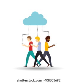 people walking design 