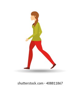 People Walking Design Stock Vector (Royalty Free) 408811867 | Shutterstock