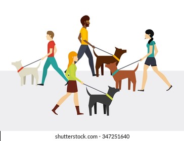 people walking design, vector illustration eps10 graphic 