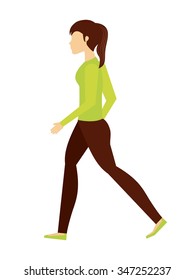 people walking design, vector illustration eps10 graphic 