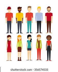 people walking design, vector illustration eps10 graphic 