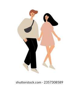 people walking at summer market illustration, Flat style vector images clipart, person, man, woman, male, boy, kid, child, old, elderly, young, muslim, black, family, couple, Diversity, dog. 