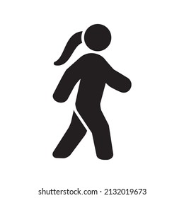 People Walk,Run Icon Logo Design Vector Template Illustration