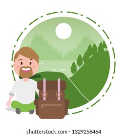 people wanderlust cartoon