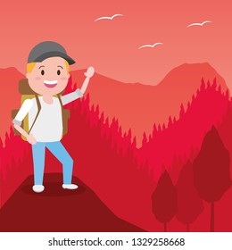 people wanderlust cartoon