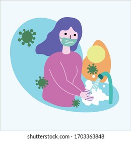 la gente que se lava las manos causa miedo a los virus