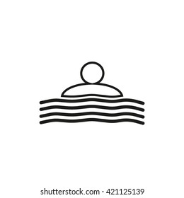 people, water, icon