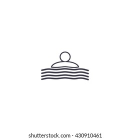 people, water, icon