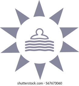 people, water, icon