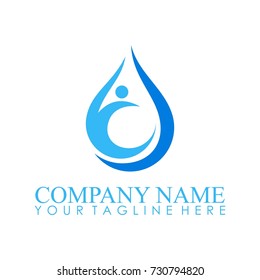 people water logo vector
