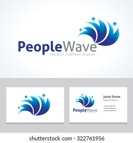 People Wave Vector Logo Template