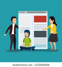 people with website technology social information