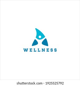 people wellness logo design idea