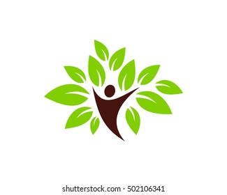 People Wellness Logo Design Template