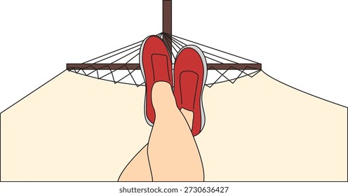 Personas mientras hace vacaciones o ilustración de vacaciones