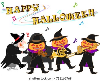 People who disguise itself by Halloween, and enjoy music.
