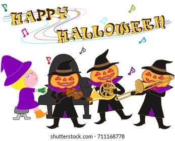 People who disguise itself by Halloween, and enjoy music.