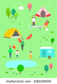 People who enjoy camping and have fun.